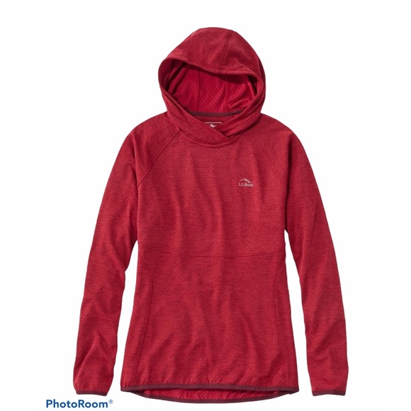 ll bean adventure grid fleece hoodie